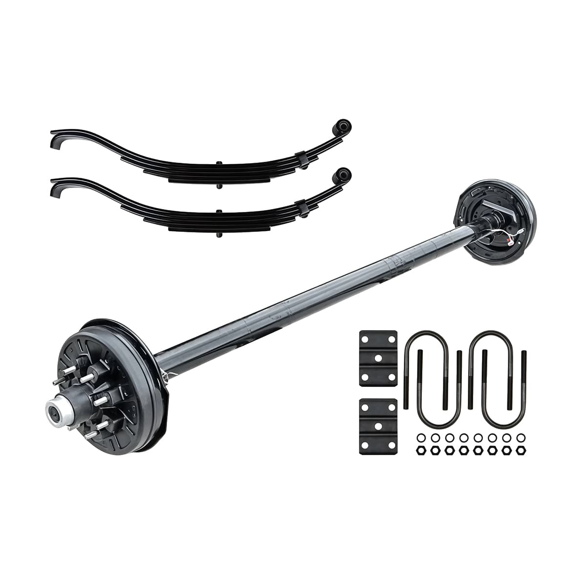 Straight trailer axle kit for tow trailer applications