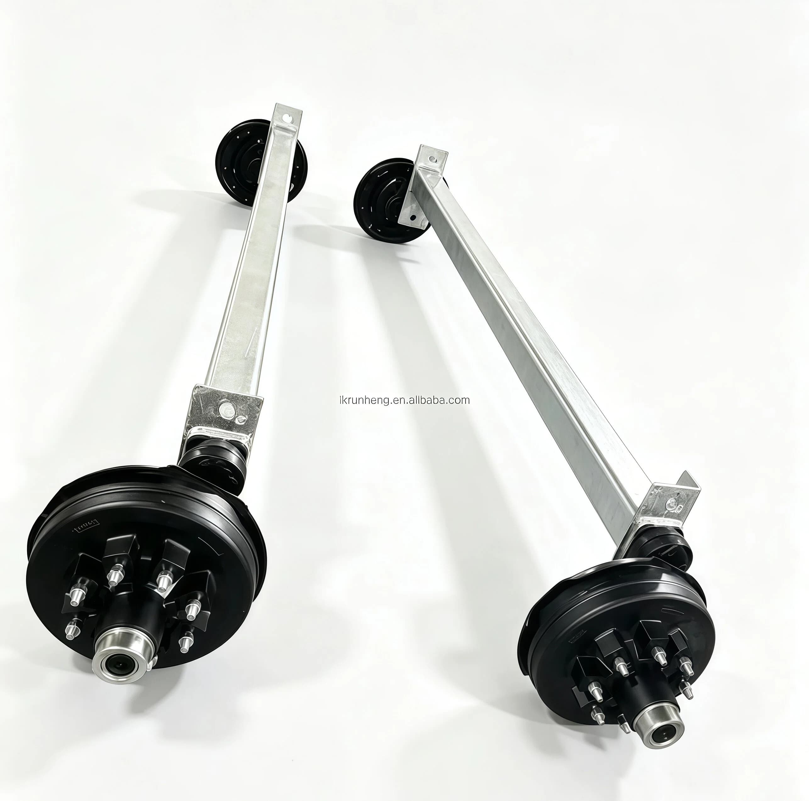 Torsion trailer axle pair for boat and yacht trailer applications